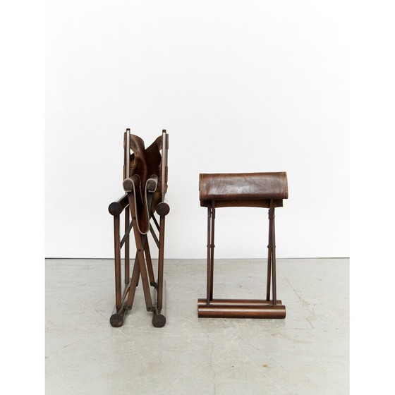 Image 1 of Vintage opklapbare fauteuil en voetenbank model Pl22 door Carlo Hauner en Martin Eisler voor Oca