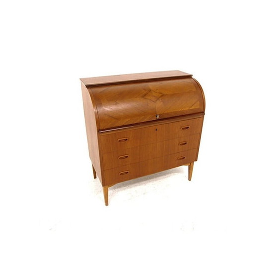 Image 1 of Scandinavische vintage teakhouten secretaire, Zweden 1950