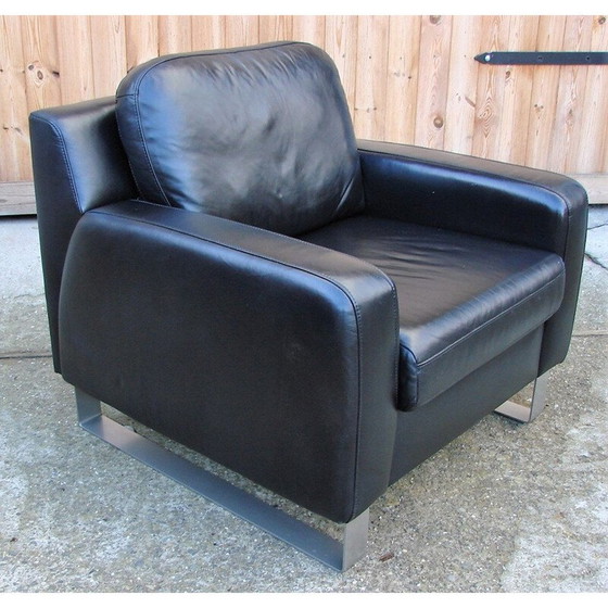 Image 1 of Vintage leren fauteuil van Musterring, Duitsland 1980