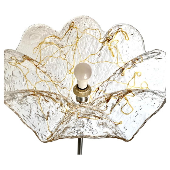 Image 1 of 1X Midcentury Moderne Vloerlamp van Murano en Carrara Marmer, Italië 1960