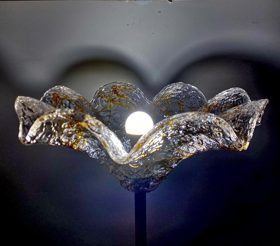 Image 1 of 1X Midcentury Moderne Vloerlamp van Murano en Carrara Marmer, Italië 1960