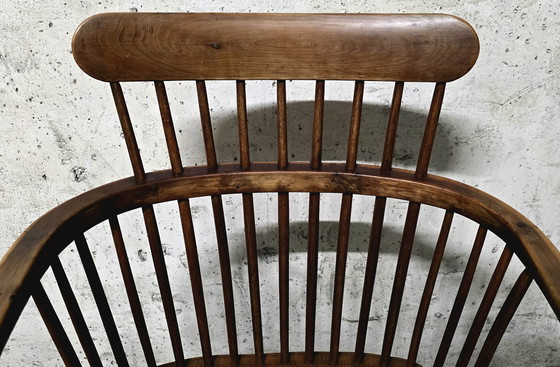 Image 1 of Windsor Fauteuil Beuken en Iepen Begin 19e Eeuw Uk