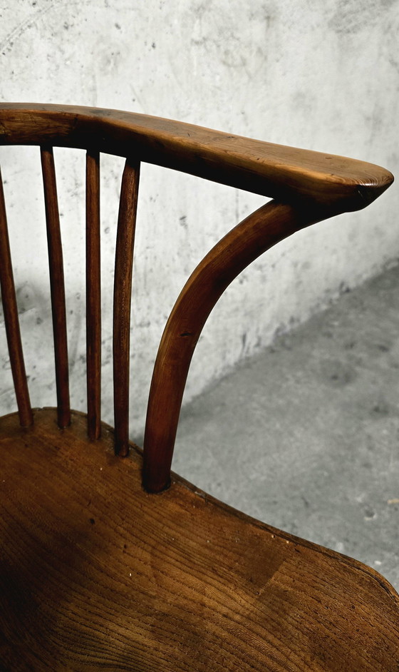 Image 1 of Windsor Fauteuil Beuken en Iepen Begin 19e Eeuw Uk