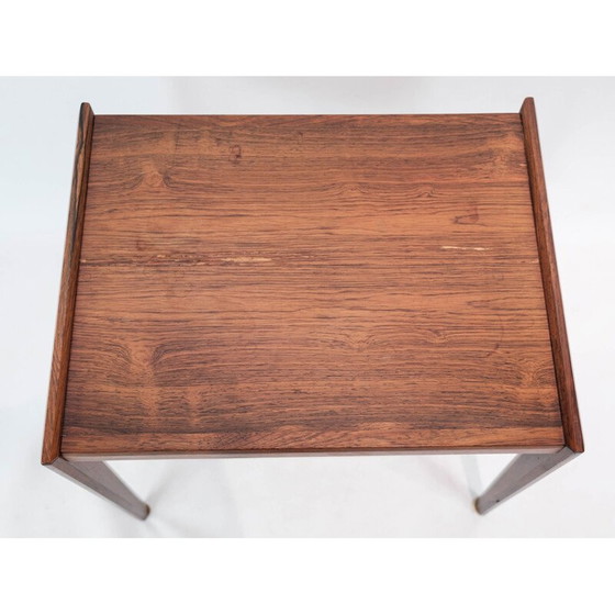 Image 1 of Vintage Deense bijzettafel in rozenhout, jaren 1960