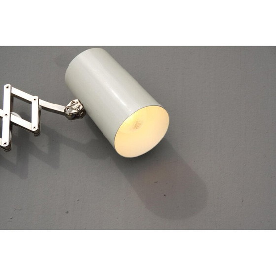 Image 1 of Vintage schaarlamp van gelakt aluminium, Italië 1950