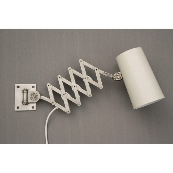 Image 1 of Vintage schaarlamp van gelakt aluminium, Italië 1950