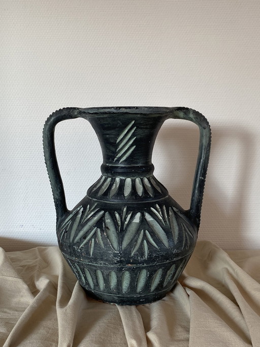 Vintage Ceramic Brutalist Vaas