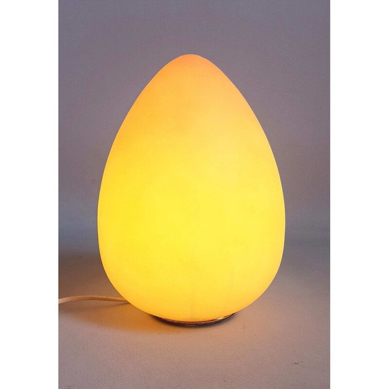 Image 1 of Vintage opaline glazen eierlamp, 1970