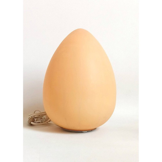 Image 1 of Vintage opaline glazen eierlamp, 1970