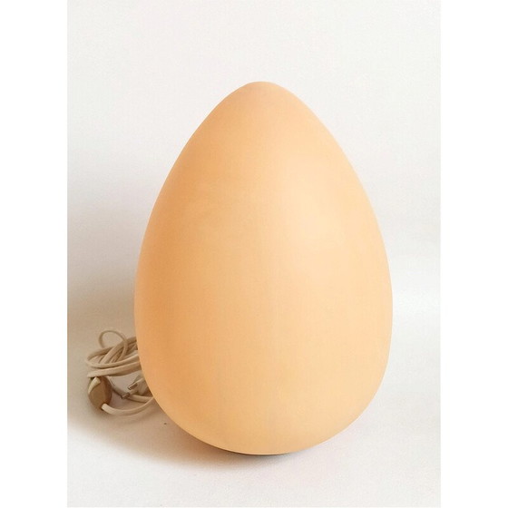 Image 1 of Vintage opaline glazen eierlamp, 1970