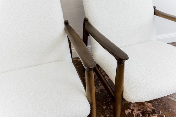 Image 1 of Paar Gfm-64 fauteuils met hoge rugleuning van Edmund Homa, Gfm, Polen, 1960'S