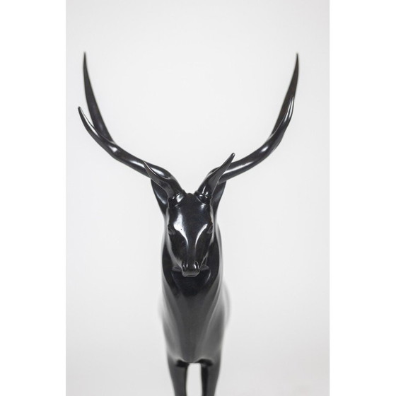 Image 1 of Grand Deer" vintage sculptuur van François Pompon voor Atelier Valsuani, 2006
