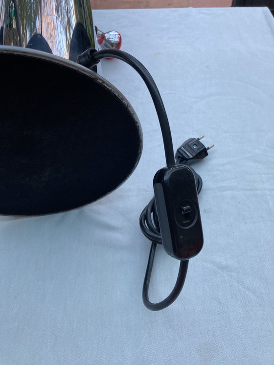 Image 1 of Lamp, Ruimte, Tijdperk Vier Metalen Lampen, Chroom, Vintage, jaren '70