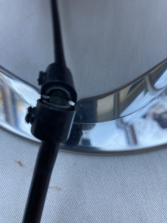 Image 1 of Lamp, Ruimte, Tijdperk Vier Metalen Lampen, Chroom, Vintage, jaren '70