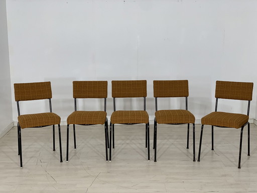 5x 60s eetkamerstoelen stoelen keukenstoelen vintage