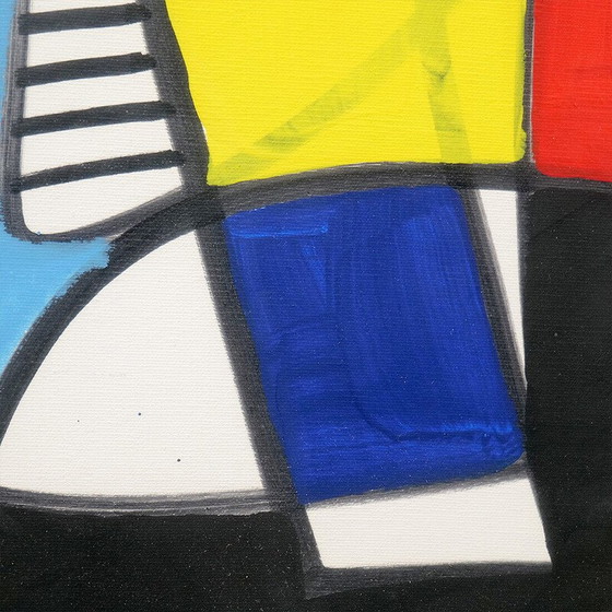Image 1 of Vintage acrylschilderij door Aldo Gentilini, 1970
