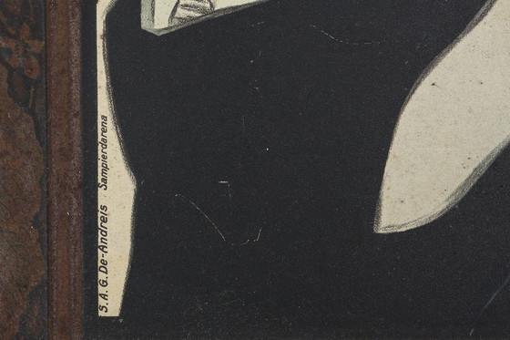 Image 1 of Art Deco reclamebord Prior Sigars op blikken plaat, Italië