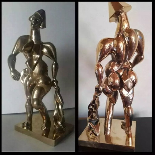 Bronzen sculptuur, kunstenaar Issaeva-Agenos Veronika