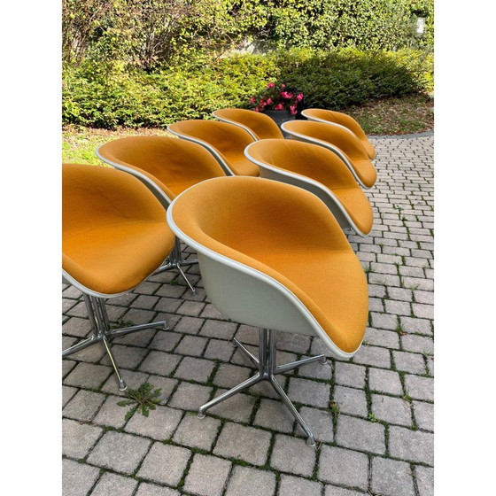 Image 1 of Set van 8 vintage La Fonda fauteuils van Charles en Ray Eames voor Herman Miller, 1970