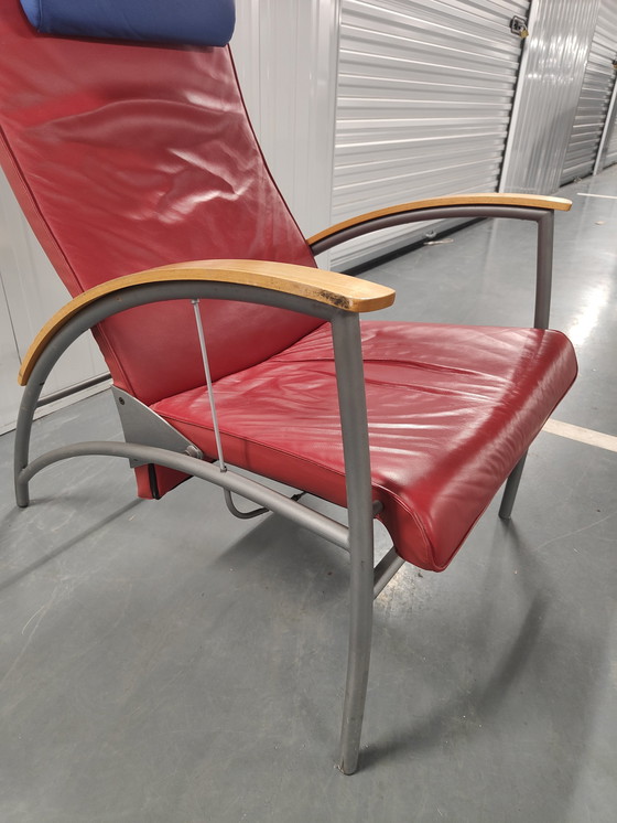 Image 1 of Leren Fauteuil The Sit Chair By Kebe Danmark Uit De Jaren 80.