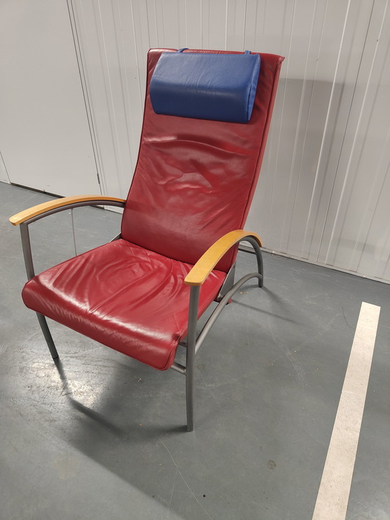 Image 1 of Leren Fauteuil The Sit Chair By Kebe Danmark Uit De Jaren 80.