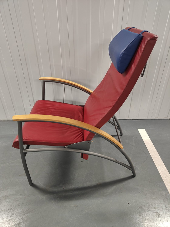 Image 1 of Leren Fauteuil The Sit Chair By Kebe Danmark Uit De Jaren 80.