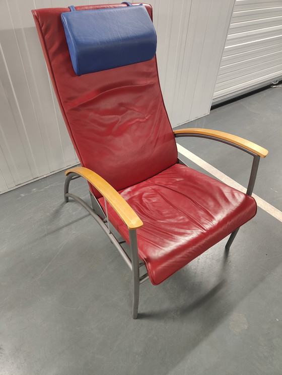 Image 1 of Leren Fauteuil The Sit Chair By Kebe Danmark Uit De Jaren 80.