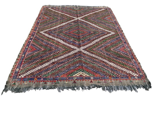 Image 1 of Vintage Turks Kelim Vloerkleed , 267 X 197 Cm