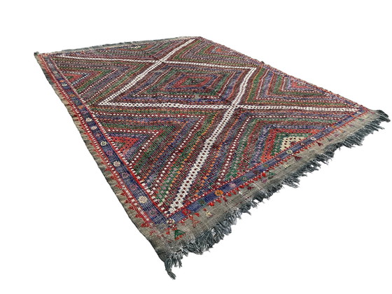 Image 1 of Vintage Turks Kelim Vloerkleed , 267 X 197 Cm