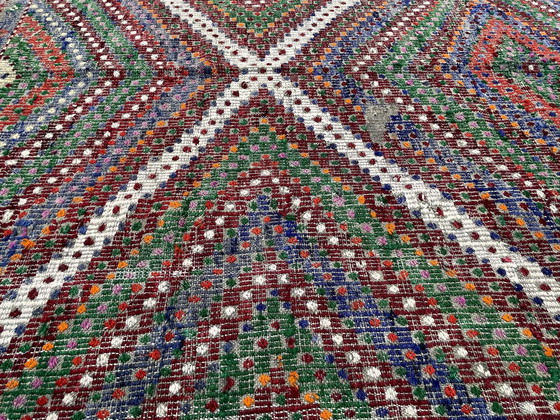Image 1 of Vintage Turks Kelim Vloerkleed , 267 X 197 Cm