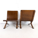 2X Vintage Lounge Fauteuil