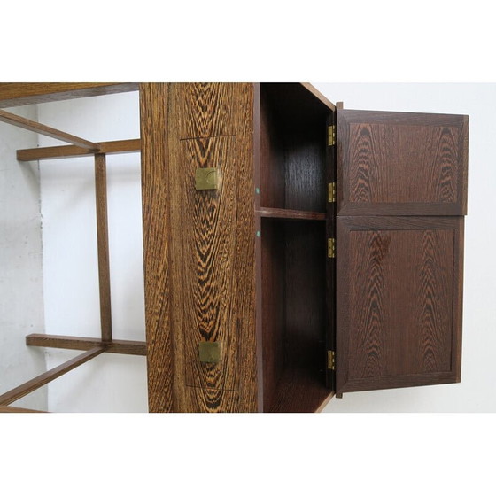 Image 1 of Vintage Deens macasar houten secretaire, jaren 1960