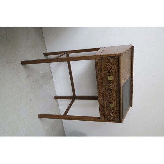 Image 1 of Vintage Deens macasar houten secretaire, jaren 1960