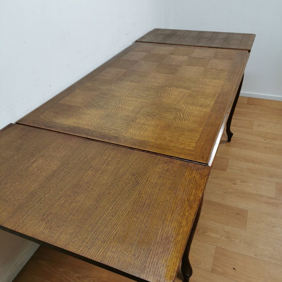 Image 1 of Vintage Queen Ann Eettafel Eetkamertafel Uitschuifbaar