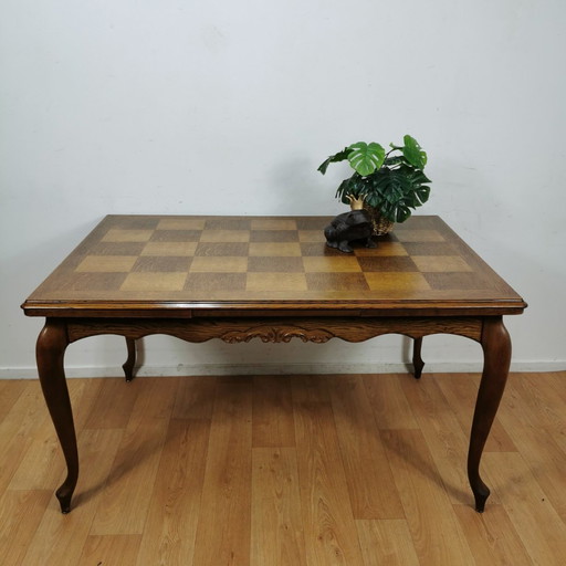 Vintage Queen Ann Eettafel Eetkamertafel Uitschuifbaar