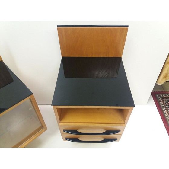 Image 1 of Vintage houten fineer dressoir van Mojmir Pozar, Tsjechië 1960