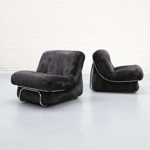 Italiaanse Buisframe Lounge Fauteuil '70S