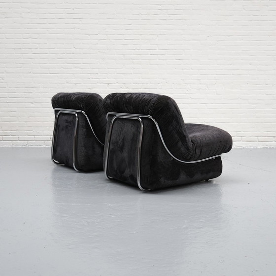 Image 1 of Italiaanse Buisframe Lounge Fauteuil '70S