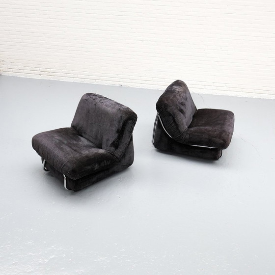 Image 1 of Italiaanse Buisframe Lounge Fauteuil '70S