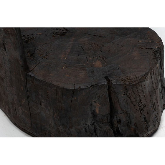Image 1 of Brutalistische vintage Monoxylite fauteuils, Frankrijk 1980