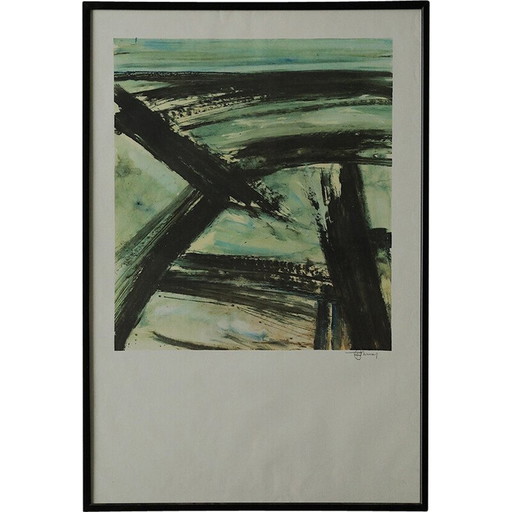 Kleurenlitho door Frans Minnaert, 1990