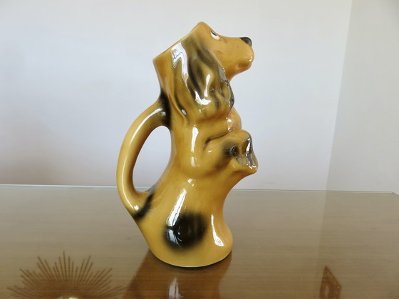 Image 1 of Keramische "Hond" Kruik jaren 60-70