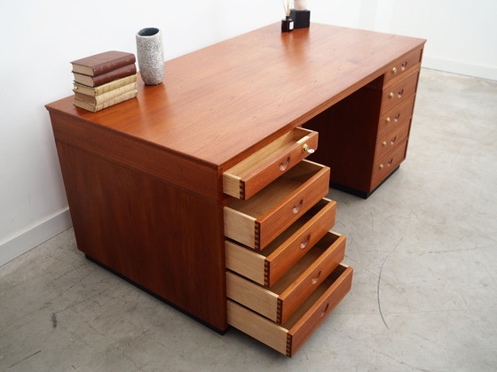 Image 1 of Teakhouten bureau, Deens ontwerp, 1960S, Productie: Denemarken