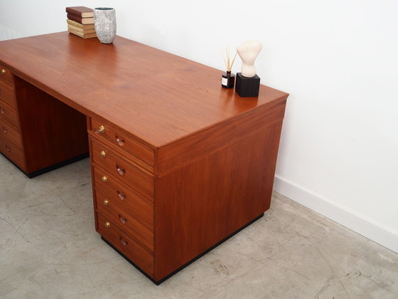 Image 1 of Teakhouten bureau, Deens ontwerp, 1960S, Productie: Denemarken