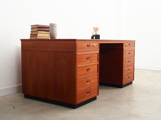 Image 1 of Teakhouten bureau, Deens ontwerp, 1960S, Productie: Denemarken