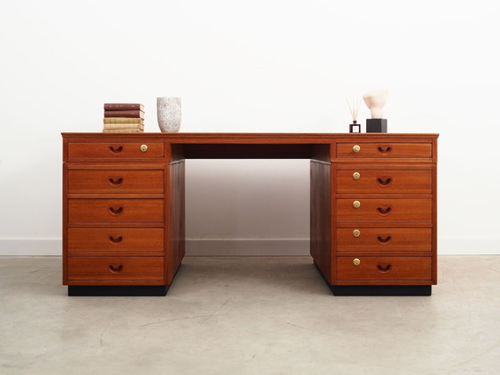 Image 1 of Teakhouten bureau, Deens ontwerp, 1960S, Productie: Denemarken