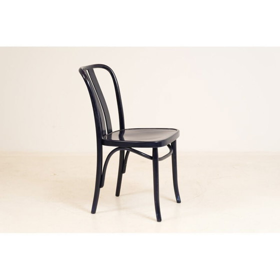 Image 1 of Set van 5 vintage blauwe stoelen ZPM Radomsko 1960