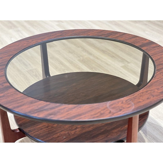 Image 1 of Vintage imitatie palissander salontafel voor Scrieber, Engeland 1960