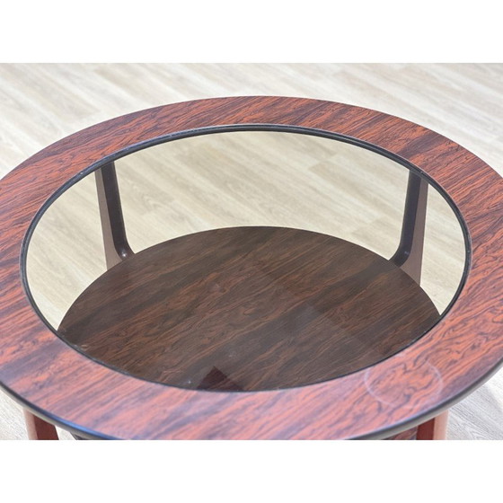 Image 1 of Vintage imitatie palissander salontafel voor Scrieber, Engeland 1960