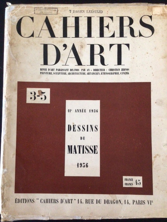 Image 1 of Cahiers D’Art - Henri Matisse Lithografie